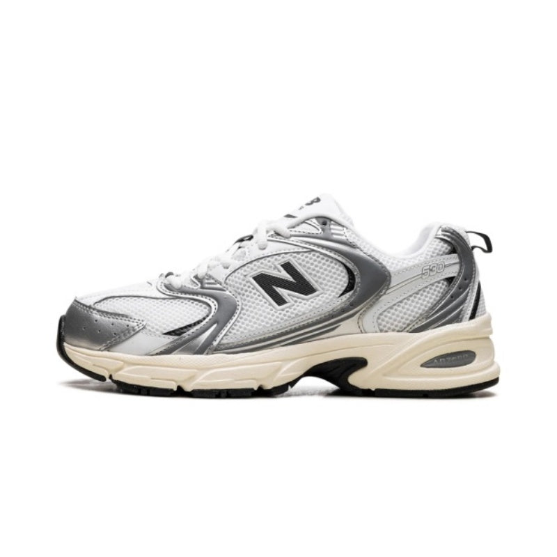 New Balance 530 Silver Metallic Black Cement U530ESA
