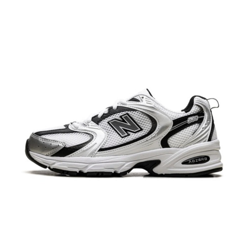 New Balance 530 White Silver Metallic Black MR530LB
