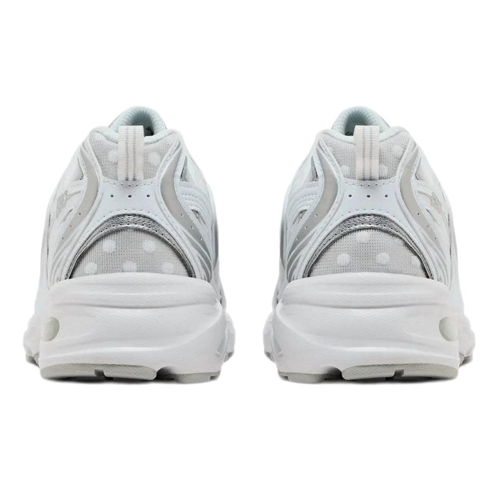 New Balance 530 White/Silver Metallic Polka Dots Unisex Retro Sneakers – U530HFW